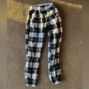 Hollister Black and White Plaid Sleep Pants